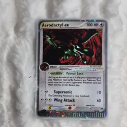 Pokemon Aerodactyl ex 94/100 EX Sandstorm Holo Rare 2003 Stage 1 100 HP - Image 1