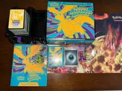 Pokemon Ascended Heroes ETB Extras Lot + 225 TCG Live Codes + Coin *NO PACKS* - Image 1