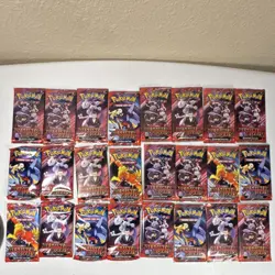 Pokemon Scarlet & Violet Destined Rivals Booster Packs 24 OPENED Packs - Image 1