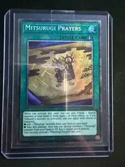 Mitsurugi Prayers - L26D-ENM14 - Starlight Rare YuGiOh - Image 1