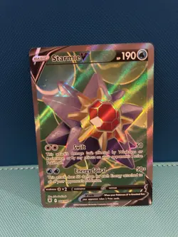 Pokemon TCG Starmie v Astral Radiance Holo Card Full Art Ultra Rare 166/189 - Image 1