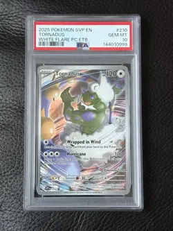 2025 POKEMON SVP EN-SV BLACK STAR PROMO #210 TORNADUS PSA 10 - Image 1