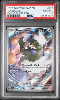 2025 POKEMON SVP EN-SV BLACK STAR PROMO #210 TORNADUS PSA 10 - Image 1