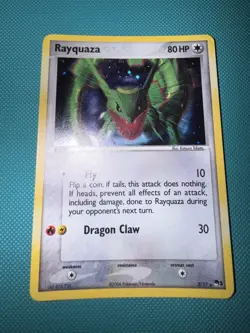 2006 Rayquaza - 3/17 - Holo Rare Promo Pokemon Pop Series 1 Pokemon TCG Card 1/2 - Image 1