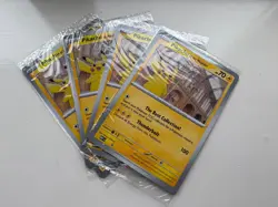 Pikachu At The Museum, Pokemon X Natural History Museum Jumbo Promo Card x4 NEW - Image 1