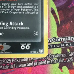 Dark Dragonite 15/109 Holo Rare Card Team Rocket Returns Pokemon TCG - LP. - Image 3