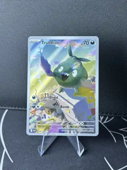 Pokemon Pokemon TCG Trubbish 140/086 Sv: White Flare Illustration Rare Holo Card - Image 1