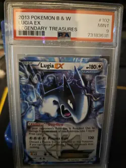 Lugia EX Legendary Treasures Ultra Rare Card 102/113 BW PSA 9 - Image 1