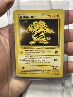 2000 Pokemon TCG Electabuzz 20/102 Base Set Non Holo Rare Card Vintage WOTC HP+ - Image 1