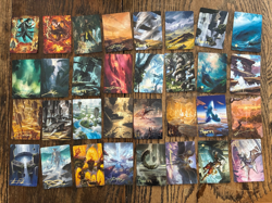 MTG Art Series Zendikar Rising card lot, gold stamped signature 62/81 NM/LP - Image 1