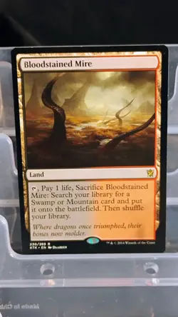 Magic: The Gathering Bloodstained Mire Land Rare Khans of Tarkir Regular - Image 1