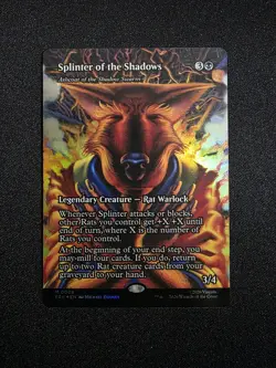 Splinter of the Shadows Borderless TMNT MTG Foil X2 Copies - Image 4