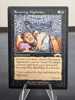 Magic The Gathering : Exodus - Recurring Nightmare #72/143 - NM/M : Not Played - Image 1
