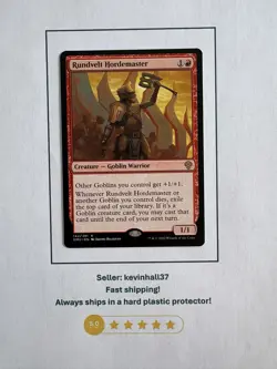 Rundvelt Hordemaster #142 Magic the Gathering 2022 Dominaria United - Image 1