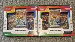 Pokemon First Partner Illustration Collection (Lot of 2) Sealed. - Image 1