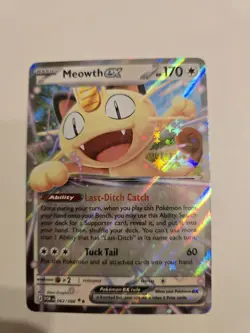 2026 Pokemon Meowth ex 062/088 ME03 Perfect Order Holo EN English - Image 1