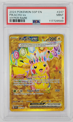 Pikachu ex #247/191 PSA 9 MINT Surging Sparks Hyper Rare Pokemon TCG - Image 1