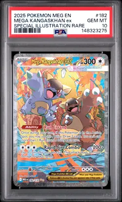 PSA 10 MEGA KANGASKHAN EX 182/132 SIR MEGA EVOLUTION POKEMON 😍 - Image 1