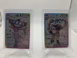 Mint Umbreon Ex & Espeon Ex Black Star Promo SVP 176 & 175 Pokemon TCG - Image 1