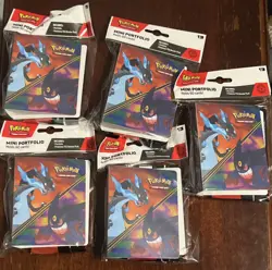 Pokemon TCG Phantasmal Flames Mini Portfolio & 5 Sealed Booster Packs, English - Image 1