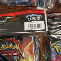 Pokemon TCG Phantasmal Flames Mini Portfolio & 5 Sealed Booster Packs, English - Image 3