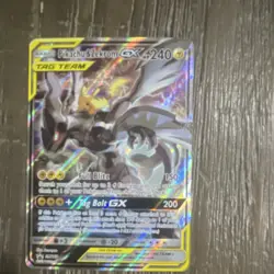 Pokemon Pikachu & Zekrom GX SM168 Team Up Ultra Rare TAG TEAM Holo 240 HP - Image 1