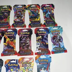 POKEMON: TCG, BOOSTER PACK LOT OF 14, SCARLET & VIOLET, DESTINED, JOURNEY SPARKS - Image 3