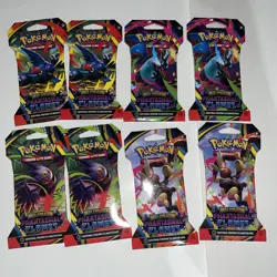 Pokemon Mega Evolution Phantasmal Flames Sleeved Booster Pack - Lot Of 8 - Image 2