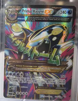 POKEMON PRIMAL KYOGRE EX XY PRIMAL CLASH FULL ART ULTRA RARE PRIMAL HP 240 - Image 1