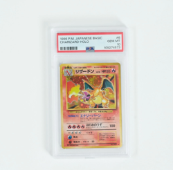 1996 Pokemon Base Set Japanese #6 Charizard Holo PSA 10 - Image 1