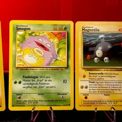 Pokemon 1. Editon Base Set 8 Karten Vintage Sammlung 51/102 53/102 - Image 2