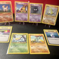 Pokemon 1. Editon Base Set 8 Karten Vintage Sammlung - Image 1
