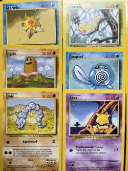 Vintage Pokemonkarten Sammlung Deutsch 15 Karten - 27/111 53/75 1. Edition - Image 3