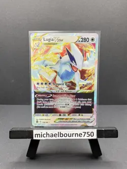 Lugia VSTAR 139/195 Holo Ultra Rare Pokemon TCG Silver Tempest NM/M - Image 1