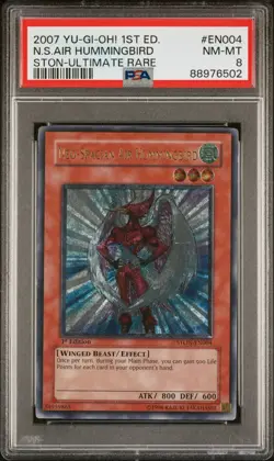 Neo-Spacian Air Hummingbird STON-EN004 Ultimate Rare 1st Edition PSA 8 - Image 1