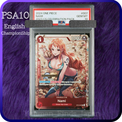 PSA 10 Nami ChampionShip CS Celebration Pack ONE PIECE 007 English 2023 - Image 1
