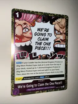 OP07-077 We're Going to Claim the One Piece!!! : Rare Foil English One Piece TCG - Image 2