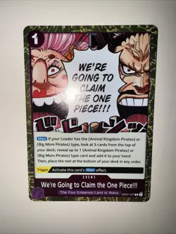 OP07-077 We're Going to Claim the One Piece!!! : Rare Foil English One Piece TCG - Image 5
