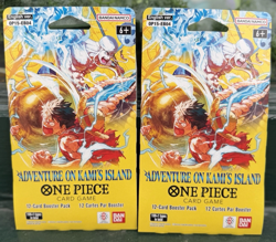Bandai One Piece Adventures On Kami's Island Sleeved Booster 2 Packs New - Image 3