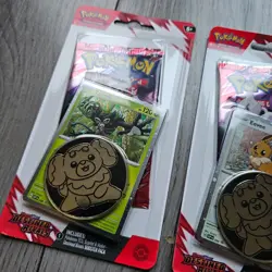 7x Pokemon Scarlet Violet Destined Rivals Eevee & Zarude Checklane Blister - Image 4