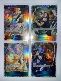 One Piece TCG OP-15 Zoro Nami Sabo Rebecca Sr Lot English Near Mint - Image 1
