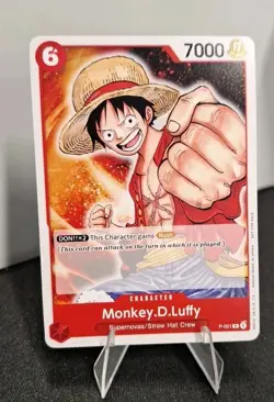 One Piece Monkey D Luffy PRE ERRATA Promo P-001 pre-errata RARE promotion #001 - Image 1