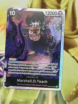 Marshall D. Teach OP09-093 SR One Piece TCG Emperors In The New World Holo NM - Image 1