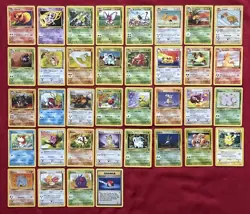 Jungle Set Pokemon Cards X38 Vintage Base Set Good-Excellent Condition (P49) - Image 1