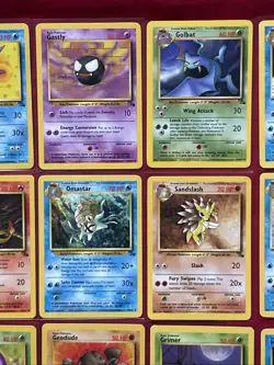 Fossil Set Pokemon Cards X32 LP-NM Condition Vintage (P35) - Image 3
