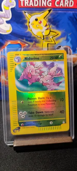 (EX) Nidorino 55/147 | Aquapolis Pokemon Reverse Holo Card 🇬🇧 English ✨1999 - Image 1
