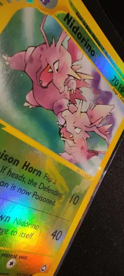 (EX) Nidorino 55/147 | Aquapolis Pokemon Reverse Holo Card 🇬🇧 English ✨1999 - Image 4