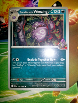 Team Rocket's Weezing 126/182 - Stage 1 - Destined Rivals - Pokemon TCG CCG Card - Image 1