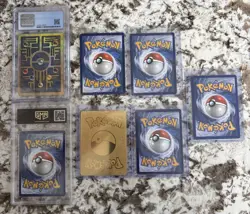 Pokemon Card Lot Charizard Mewtwo Zapdos Ancient Mew + Graded Pikachu - Image 2