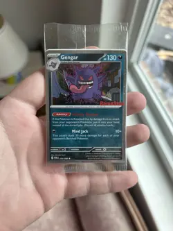 Pokemon TCG Gengar GameStop Exclusive Stamped Promo Card Sealed NM - Image 1
